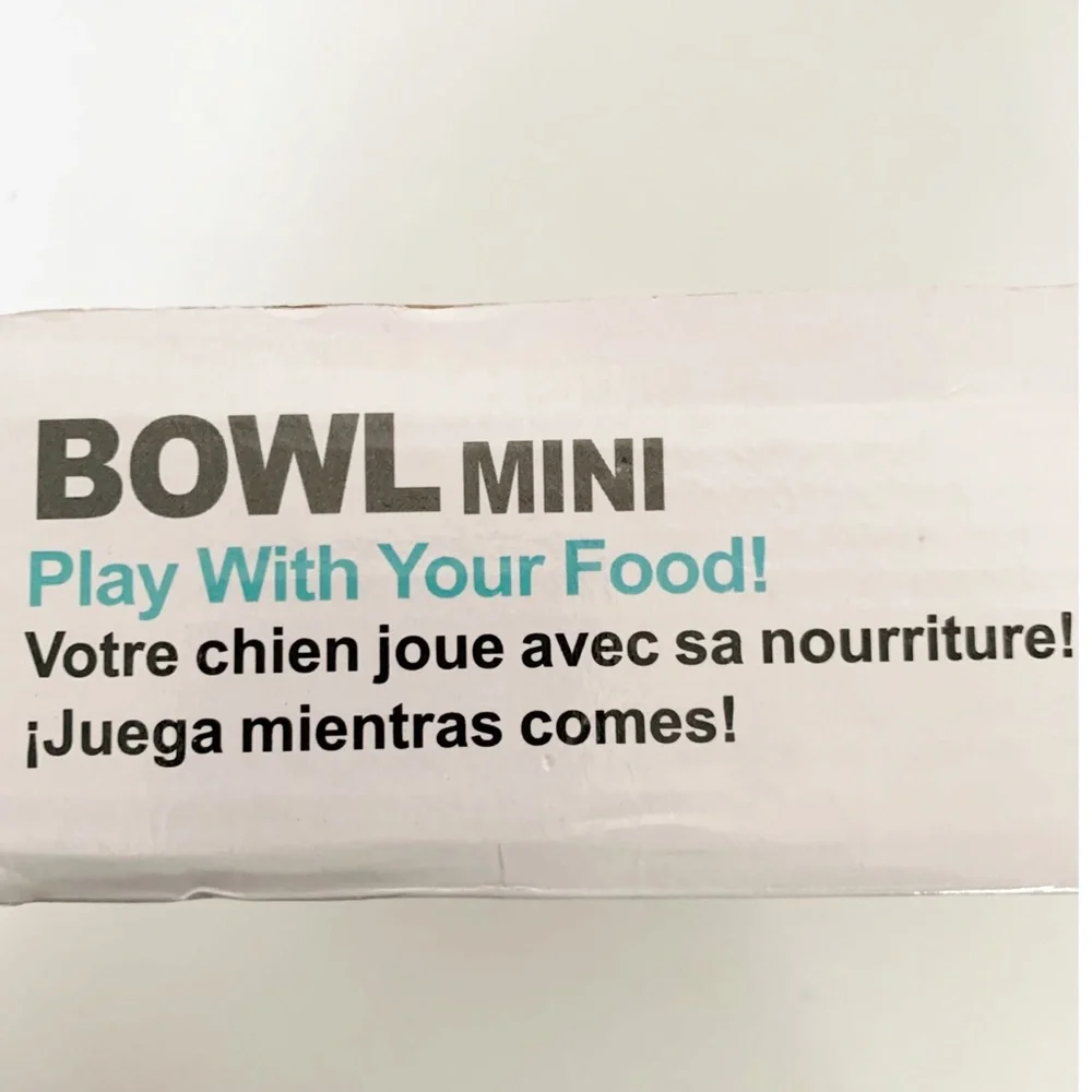 BOWL MINI Play With Your Food 2 Cups Blue Bowl